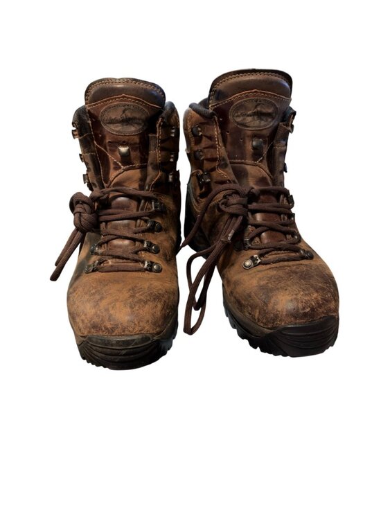 Cabelas Meindl Mens Gore-Tex Leather Hiking Boots Sz 8.5 D Brown Durable Outdoor